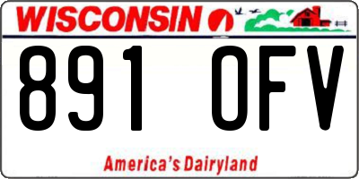 WI license plate 891OFV