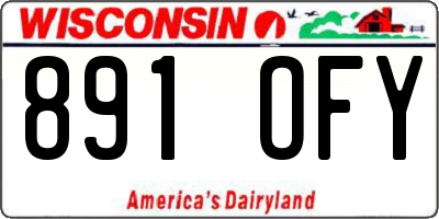 WI license plate 891OFY