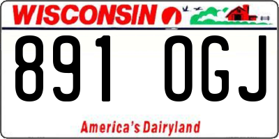 WI license plate 891OGJ