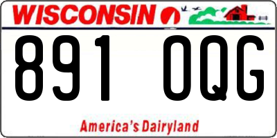 WI license plate 891OQG