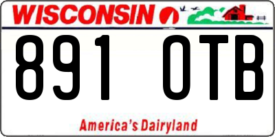 WI license plate 891OTB