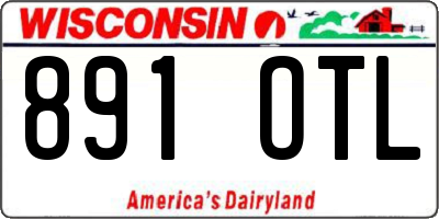 WI license plate 891OTL