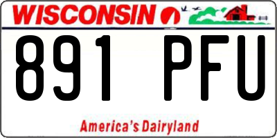 WI license plate 891PFU
