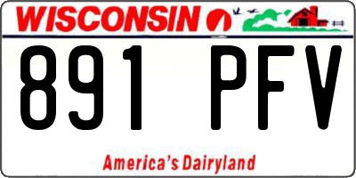 WI license plate 891PFV