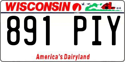 WI license plate 891PIY