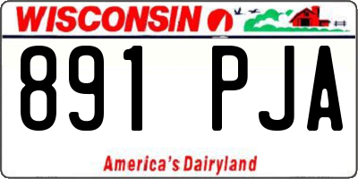 WI license plate 891PJA