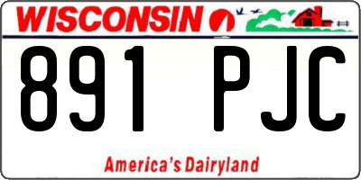 WI license plate 891PJC