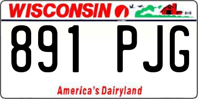 WI license plate 891PJG