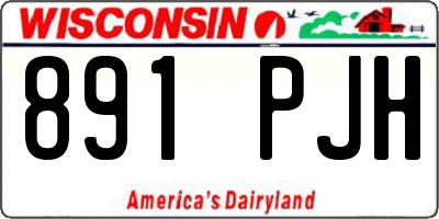 WI license plate 891PJH