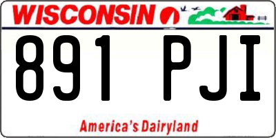 WI license plate 891PJI
