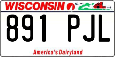 WI license plate 891PJL