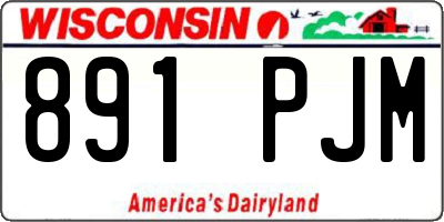 WI license plate 891PJM