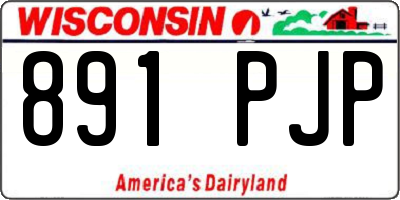 WI license plate 891PJP