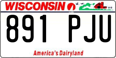 WI license plate 891PJU