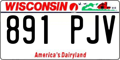 WI license plate 891PJV