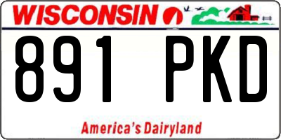 WI license plate 891PKD