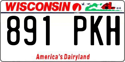 WI license plate 891PKH