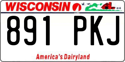WI license plate 891PKJ