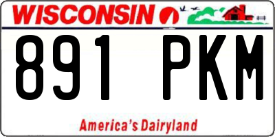 WI license plate 891PKM