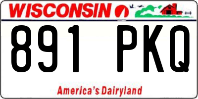 WI license plate 891PKQ