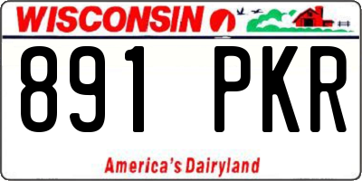 WI license plate 891PKR