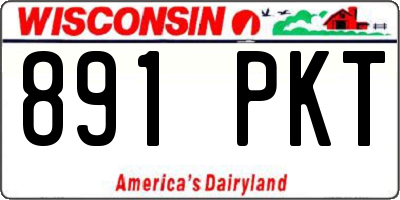 WI license plate 891PKT
