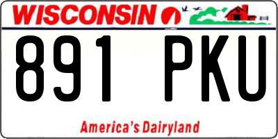 WI license plate 891PKU