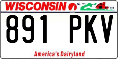 WI license plate 891PKV