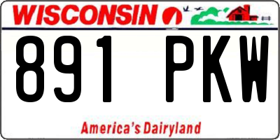 WI license plate 891PKW