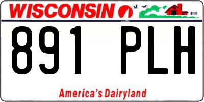 WI license plate 891PLH
