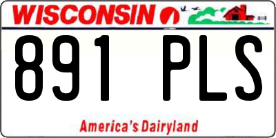 WI license plate 891PLS