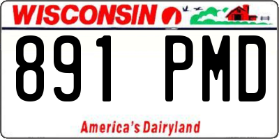 WI license plate 891PMD