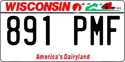 WI license plate 891PMF