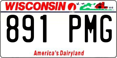 WI license plate 891PMG