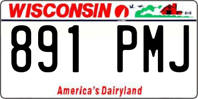 WI license plate 891PMJ