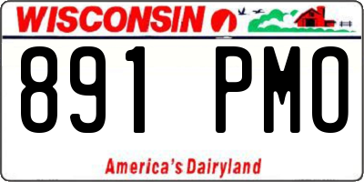 WI license plate 891PMO