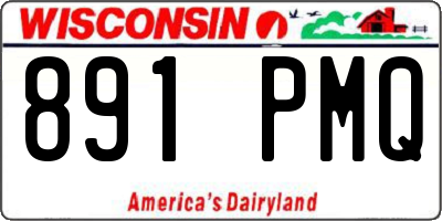 WI license plate 891PMQ