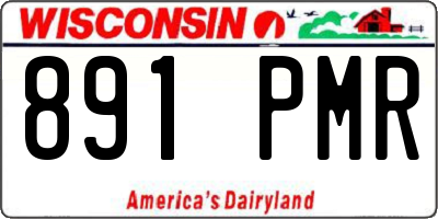 WI license plate 891PMR