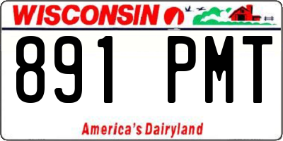 WI license plate 891PMT