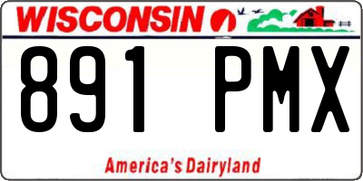 WI license plate 891PMX