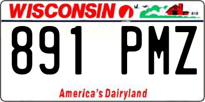 WI license plate 891PMZ