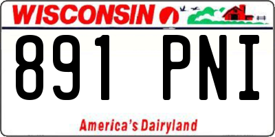 WI license plate 891PNI