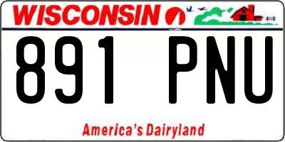 WI license plate 891PNU