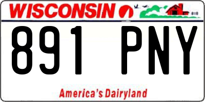 WI license plate 891PNY