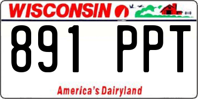 WI license plate 891PPT