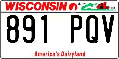 WI license plate 891PQV