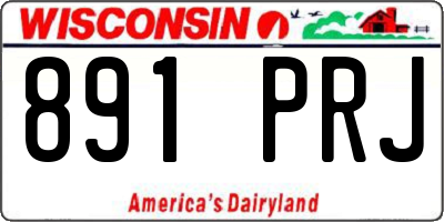 WI license plate 891PRJ