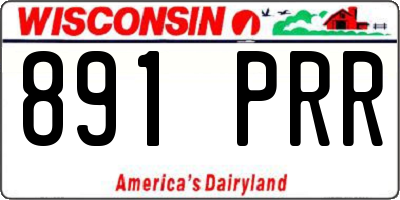 WI license plate 891PRR