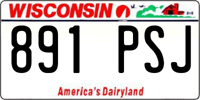 WI license plate 891PSJ