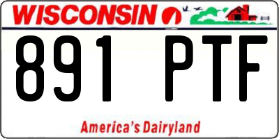 WI license plate 891PTF